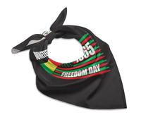 HLBSDM pañuelo Feliz Día de la Emancipación Libertad 1865 para hombres y mujeres Diadema Bufanda Bufanda cuadrada para el cuello Muñequera para la cabeza