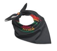 HLBSDM pañuelo Feliz Día de la Emancipación Libertad 1865 para hombres y mujeres Diadema Bufanda Bufanda cuadrada para el cuello Muñequera para la cabeza