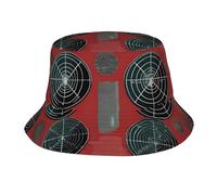 HLBSDM Sombrero Tipo Pescador con Estampado de Armas biológicas. Elegante Sombrero Tipo Pescador, Ideal para Pescar, la Playa y la jardinería. Color Negro.