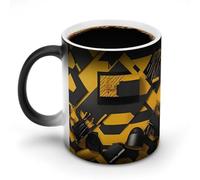 HLBSDM Taza de café Bea, de cerámica termocrómica, divertida y mágica, con cambio de color y temperatura, diseño único, regalo novedoso.