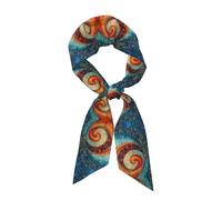 HLBSDM Un pañuelo para la cabeza de seda con estampado de camino abierto, bufandas de satén de cuello cuadrado para mujer, ideales para bolsos y como regalo.