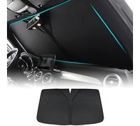 HLBYCSM Parasol para Parabrisas Delantero Plegable para Skoda Kamiq/2019 2020 2021 2022 2023 2024, Parasol Luna de Coche para Protección Solar y Rayos UV Accesorios Coche,Black