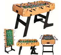 HLC Mesa de Fútbol de Tejado Plegable de 4FT, Juego de Fútbol de Tejado para Interiores con Palo Retráctil, Juego Familiar, Deportes Divertidos