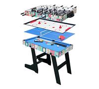 HLC® Mesa Multijuegos Plegable 4 en 1 Mesa de Billar,Ping Pong,Hockey y Futbolín (109 x 60,5 x 82 cm) Buen Regalo para Las Fiestas Juegos Entre Familia