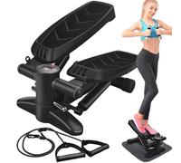 HLC Steppers with Resistance Bands and Step Fitness Equipment, Home Air Climber Step Fitness Equipment