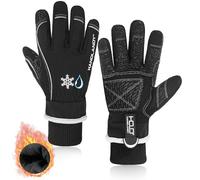 HLDD HANDLANDY Guantes de trabajo aislados impermeables, guantes térmicos de invierno 3M Thinsulate para hombre, para pantalla táctil, guantes cálidos de esquí y snowboard para clima frío