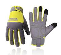 HLDD HANDLANDY Guantes de trabajo ligeros, guantes de trabajo multifuncionales para hombre y mujer, con amplia protección de la palma de la mano, jardinería, trabajo de construcción, para pantalla