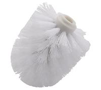 HLELU Accesorios de BañO de Repuesto de Repuesto Cepillos de Limpieza de Inodoro de PláStico Liso Porta Cabezales (2X Cabezas Blancas)