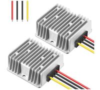 Hlennotor Convertidor Buck para Carrito de Golf, 10 A, 120 W CC una CC, Regulador de Voltaje de 12 Voltios, Estabilizador de Potencia Universal de Audio para AutomóVil, 2 Piezas