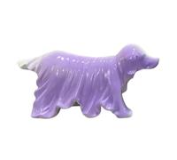 Hlennotor Estatua de Perro Fantasma de Halloween, Figura de Perro Fantasma Paseando, Adorno de Resina, Decoración para Fiestas en Casa.