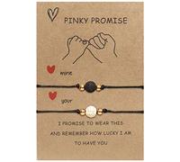 HLenyoy Pulseras Parejas Mujeres Hombres Pulseras Set Conectar Él y Ella Regalos Parejas Amistad (D)