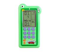 HLF Consola de Juegos de Bloque Modo de Dual 23/26 Juego de Ladrillos Llave de Silicona Alimentado por Batería de Litio Recargable/AA Juguete de Mano Retro Regalos para Niños/Adolescentes (Green)