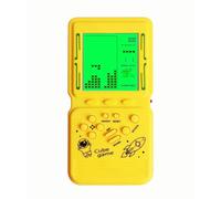 HLF Retro Cuadrado Consola de Juegos Pantalla Grande con luz de Fondo Verde 23 Juegos multimodo Integrados Puzzle Velocidad y dificultad Ajustables 2 Pilas AA Funciona
