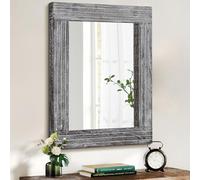 HLFMVWE Farmhouse - Espejo decorativo para pared (45 x 65 cm), diseño de baños