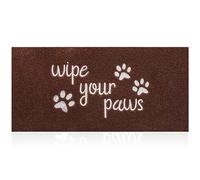 HLFMVWE Felpudo grande de bienvenida para puerta delantera, tapete divertido de goma natural duradera, antideslizante, para entrada, porche, café, 120 x 45 cm