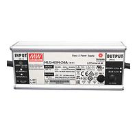 HLG-40H-24A: MEAN WELL Fuente de alimentación LED de 40 W, 24 V, IP65, voltaje y corriente ajustables (24 V, 40 W)