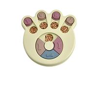 HLGDSWO Cuenco de alimentación Lenta de Rompecabezas Interactivo, dispensador de Alimentos Antideslizante for Entrenamiento de Perros y Gatos(Paw Print Green)