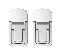 HLGDSWO Paquete de 2 Mini Soporte for computadora portátil, Elevador de Escritorio Plegable portátil de aleación de Zinc for portátiles de 10 a 17 Pulgadas(Sliver)