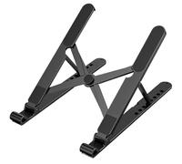 HLGDSWO Soporte Ajustable for computadora portátil de 8 Niveles, Elevador de Escritorio ergonómico ABS for computadoras portátiles y tabletas de 10 a 15,6 Pulgadas