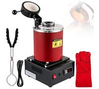 HLGKBY Horno de fusión eléctrico Horno de fusión eléctrico automático, 1 kg/2 kg/3 kg Horno de fusión de Oro 1150 ℃ Máquina de Horno de fusión Digital 1800 W Fundición Refinación de Metales Preciosos