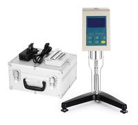 HLGKBY Viscosímetros de Laboratorio, medidor de viscosidad con 4 rotores, viscosímetro rotatorio Digital 1-100.000 mPa.S, Error de medición ±2%, para Pinturas, revestimientos, Adhesivos, Grasas