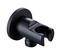 HLHLH Soporte for Cabezal de Ducha, Soporte Cobre Mano, pulverizador bidé, Accesorios latón Macizo for baño(Black)