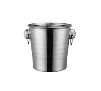 HLHLOP777 Cubo de Hielo Cubitera con Cabeza de Tigre Acero Inoxidable lengüeta for Tirar Recipiente para Bebidas con Hielo(Pequeño)