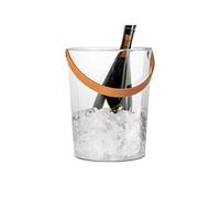 HLHLOP777 Cubo de Hielo Cubitera con Mango de Cuero Apto for Interior Recipiente para Bebidas con Hielo