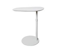 HLHLOP777 Mesa de Centro Adjustable Bedside Table Tea Sofa Side Mobile Study Standing Pneumatic Lift Mesas(Blanco)