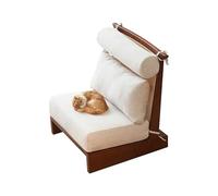 HLHLOP777 Sillón para Sala de Estar Rattan Leisure Chair Living Room Household Soft Package Fabric Sofa Chair Single People Solid Wood High Back Chair Sillón tapizado Moderno
