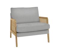 HLHLOP777 Sillón para Sala de Estar Rattan Sofa Chair Solid Wood Single Arm Folk Store Leisure Chair Balcony Leaning Chair Sillón tapizado Moderno