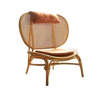 HLHLOP777 Sillón para Sala de Estar Solid Wood Sofa Chair Single Rattan Backrest Chair Hotel Living Room Balcony Chaise Longue Sillón tapizado Moderno