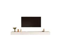 HLHLOP777 Soporte para TV Mueble de TV Flotante, Mueble Pared con estantes flotantes y cajón for Sala Estar Dormitorio Soportes de televisión(Grande)