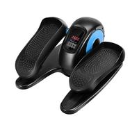 Hlieeosfcn Entrenador elíptico Inteligente, Entrenador de Movimiento, Entrenador de Pedal, con Modo automático y Manual, Pantalla LCD; Grandes Pedales Anti-Deslizamiento. Paso para los Movimientos de