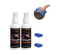 Hliloy Limpiador de bolas de bolos de grado profesional, elimina al instante el aceite de carril, spray portátil para techos de bolos, spray limpiador de bolos, con toalla de primera calidad (2