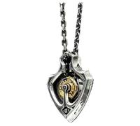 Hliloy Shuttler - Collar con colgante de engranaje mecánico giratorio, nuevo diseño creativo, collar steampunk, collar de piñón, joyería de engranaje mecánico, regalo para amantes del punk, 28*36mm,