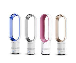 HLILY Ventilador Sin Aspas,Ultra-silencioso Oscilante Suelo-pie Enfriador De Aire Ventilador con Mando A Distancia,portátil Iones Negativos Ventilador,para Hogar/Oficina(Cuatro Colores)