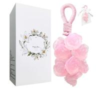 Hlimind Jabón Artesanal con Forma de Uva, Jabón Cristal Transparente con Cuerda de Algodón, Hidratante para Baño y Limpieza Facial