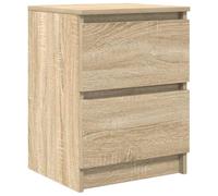 hliofuir Mueble para TV Sonoma, roble 40 x 35 x 54 cm, mesa auxiliar con 2 cajones