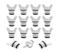 HLIWS 15 Piezas Tapón de Rosca 1/2”,Rosca Macho Preventor de Salida,Tapón Ciego,Tapón de Tubo,para Lavadora, lavavajillas, grifería, fontanería