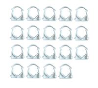 HLIWS 19 Piezas Diámetro interior 32 mm Abrazadera de Manguera,PPR Abrazaderas de Tubo diámetro único,Aplicar a Mangueras de Seguridad, Tuberías,etc
