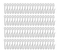 HLIWS 80 Piezas Ganchos para Cortinas Metalicos,Ganchos de Cortina de Metal,Pasadores-On Cortinas,para Baño Cocina Dormitorio