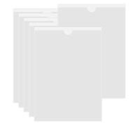 HLIWS A4 Fundas autoadhesivas tarjetas de índice-6 piezas Tarjeta de Índice con Superior Abierta de Cargar,Tarjetero para Organizar Proteger Fichas(Tamaño interior:21 * 29,7cm)