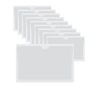 HLIWS Fundas autoadhesivas tarjetas de índice-10 piezas Tarjeta de Índice con Superior Abierta de Cargar,Tarjetero para Organizar Proteger Fichas(Tamaño interior:9 * 14cm)