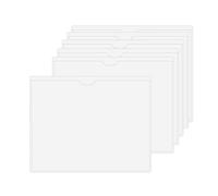 HLIWS Fundas Transparentes a4-6 Piezas Tarjetero Fichas con Superior Abierta de Cargar, Estilo Horizontal, Bolsillos Autoadhesivos, para Organizar Proteger Fichas (Tamaño Interior:21 * 29,7cm)