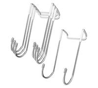 HLIWS Gancho de toalla para ducha-4 Piezas 4,5cm ganchos para toallas de baño,para Colgar Toallas de Baño y Cocina(En forma de S)