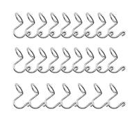 HLIWS Ganchos para conector de percha de ropa-25 PCS Conectores de percha de ahorro de espacio de acero inoxidable,para armario de ropa
