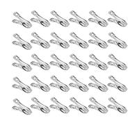 HLIWS Pinzas Toalla A Prueba de Viento-30 Piezas Pinza para La Ropa de Acero Inoxidable,Pinza de la Ropa,para Calcetines,Toallas,Ropa (5 * 3cm)