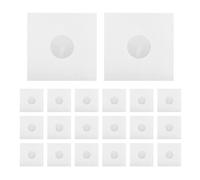 HLKSOUREZ 20 Fundas para Discos de 12 Pulgadas, Bolsa antiestática a Prueba de Polvo con Funda Interior, Funda Protectora para LP de 12 Pulgadas, sobre de Almacenamiento de Papel Blanco