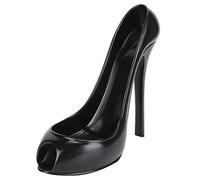 HLKSOUREZ High Heeled Shoe Shape Wine Bottle Holder, Wine Rack for Home Decoration, Elegant Red Wine Display Stand with Unique Fashion Design, Made of Synthetic Resin for Living Room